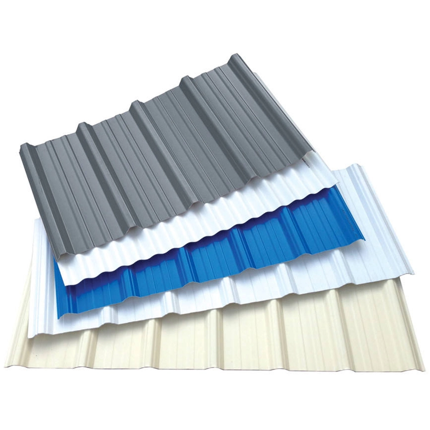 Heat insulation UPVC trapezoidal roof sheet for warehouse