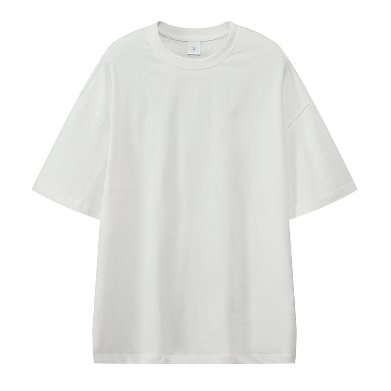 Custom Tshirt Plain  Short Sleeved Summer Casual Men Plain Knit Tee Oversized Tshirt