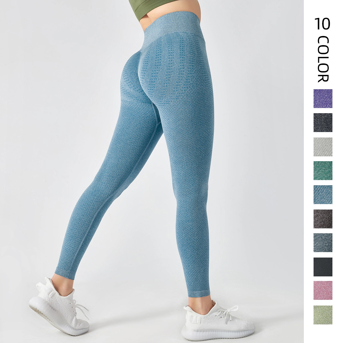 Colorful High Waisted Workout Yoga Seamless Leggings For Women Wholesale
