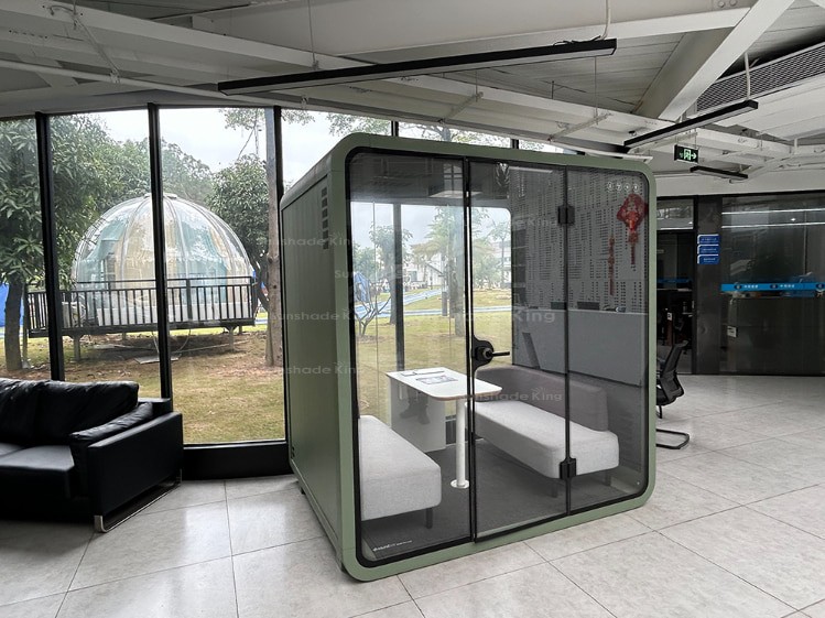 Movable private soundproof office cabin