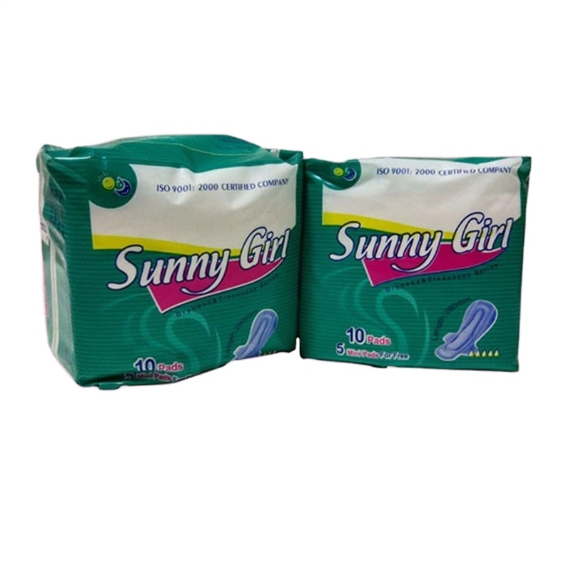 women sanitary pads sunny  Cotton sanitary pad  for girl China factory