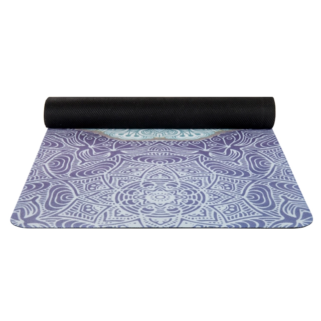 Custom Eco Friendly Print Travel Suede Yoga Mat