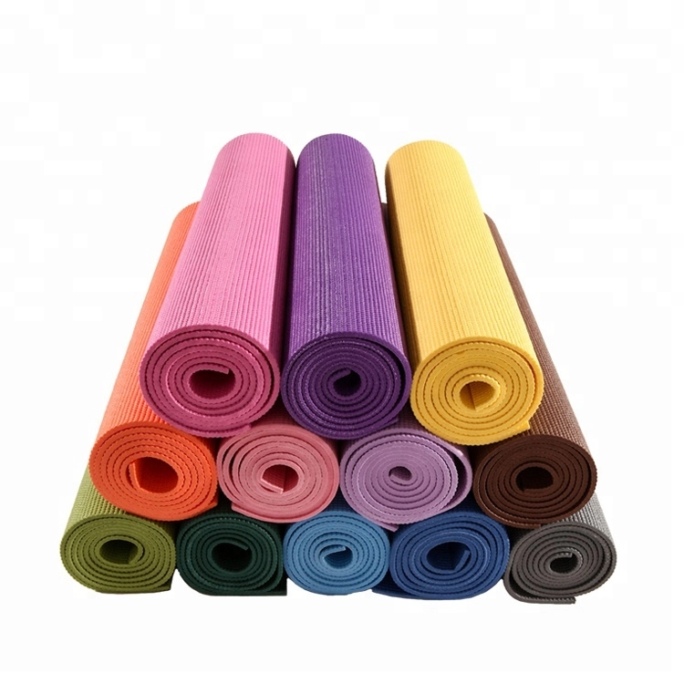 Wholesale 1730x610x5mm eco friendly Durable PVC yoga fitness mat