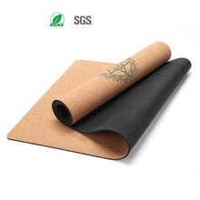 Wholesale Eco friendly Non slip Cork Natural Rubber fitness exercise yoga mat