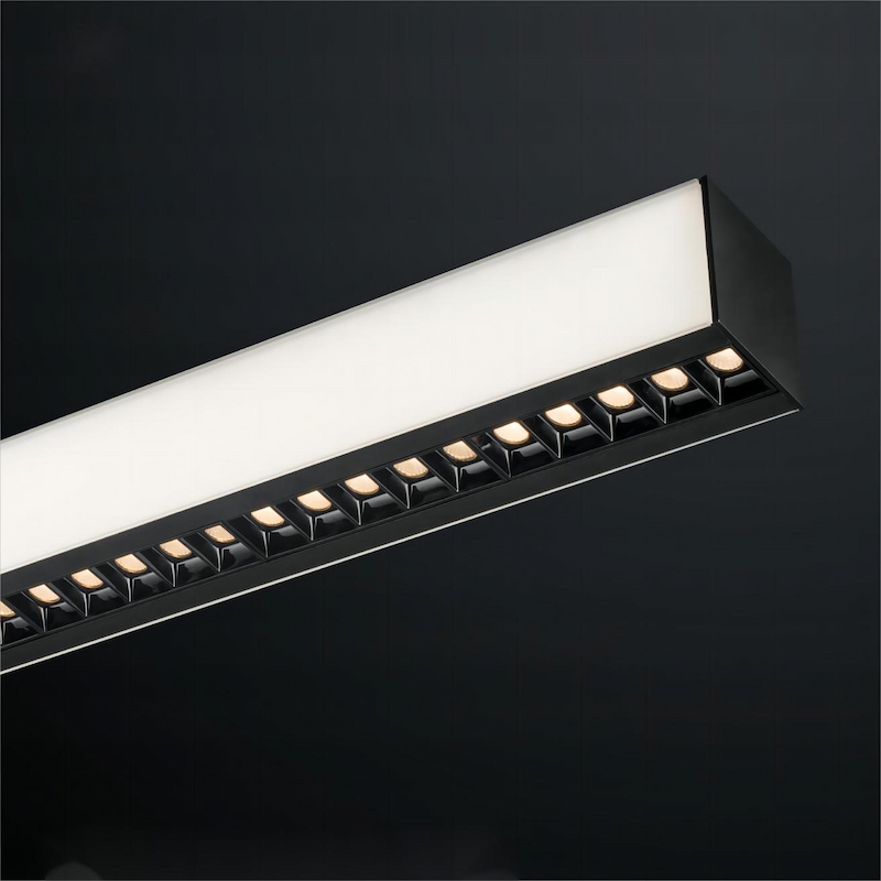 Led Linear Lights 3 Direction Lighting Office Pendant Lights Smart Segmentation Control 40W