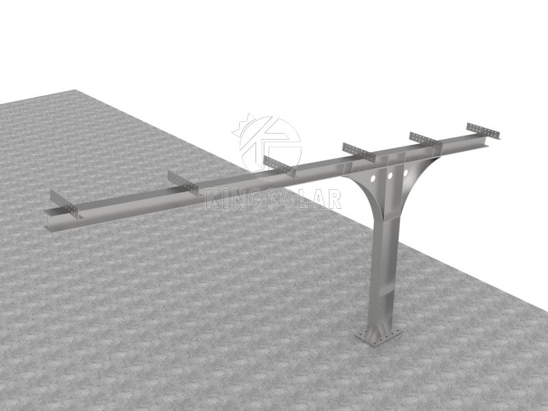 Carbon steel solar carport mounting system