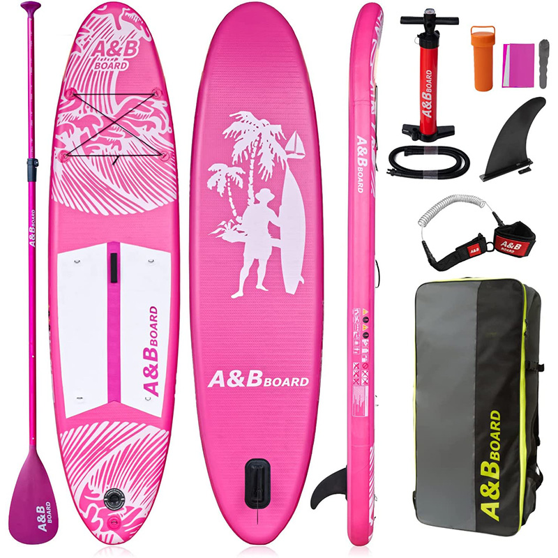 All round 10'6'' stand up paddle board in pink color