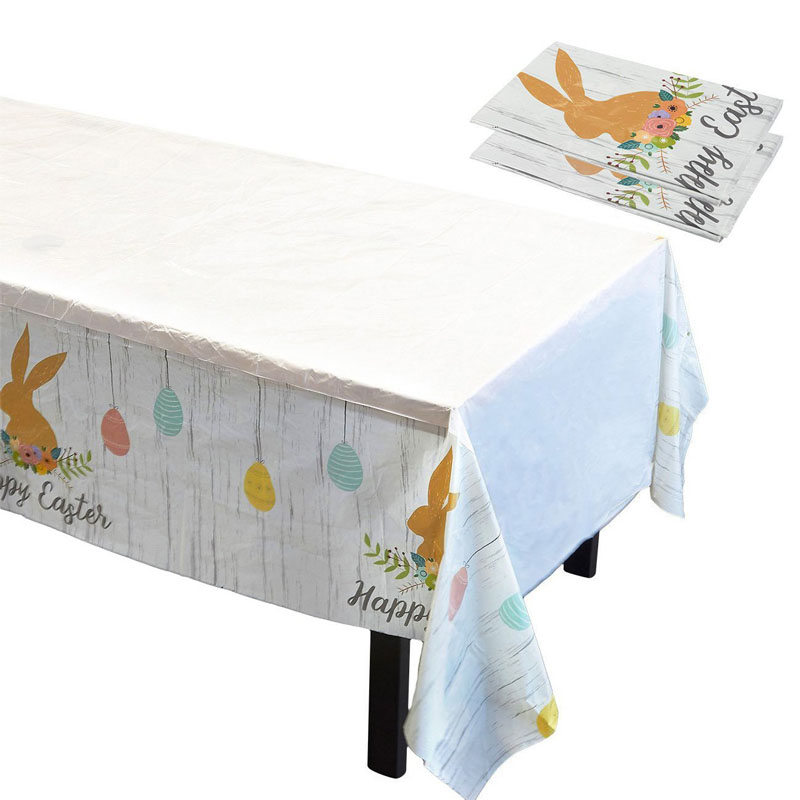 Customized  Printed Tablecloths Disposable Plastic Table Covers Manufacturer