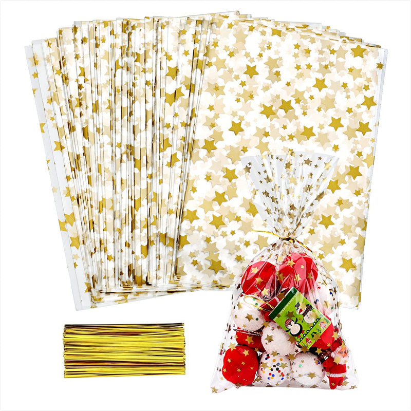 Wholesale Flat Gift Wrap Cellophane Bags Cello Bags Cookie Bags