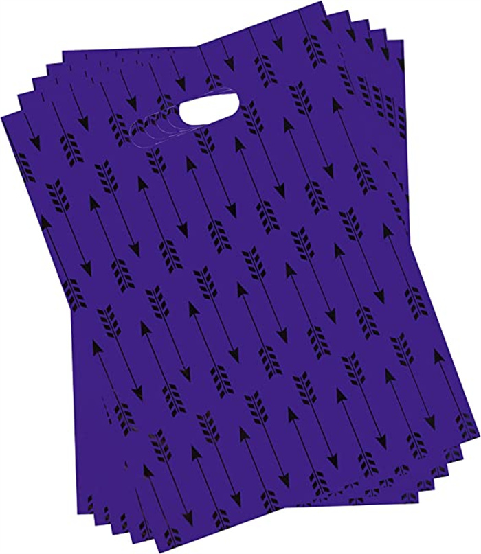 Custom Logo Printed Plastic Die Cut Handle Bags for Shopping