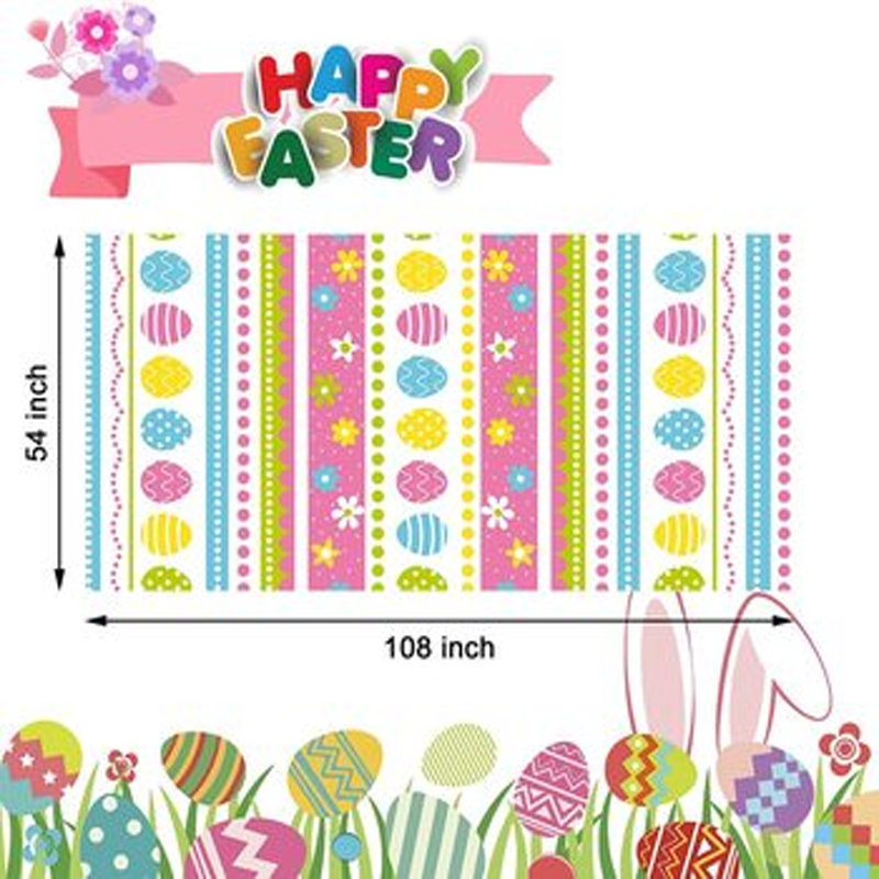 Custom Pattern Disposable PE Plastic Waterproof Party Table Cover