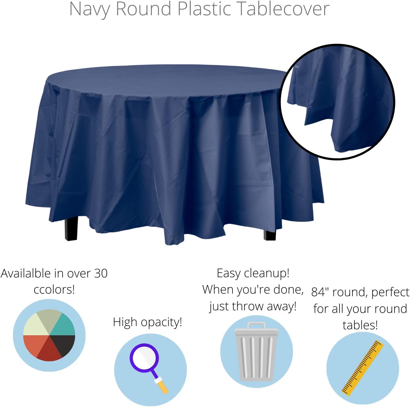 Solid Color Table Covers