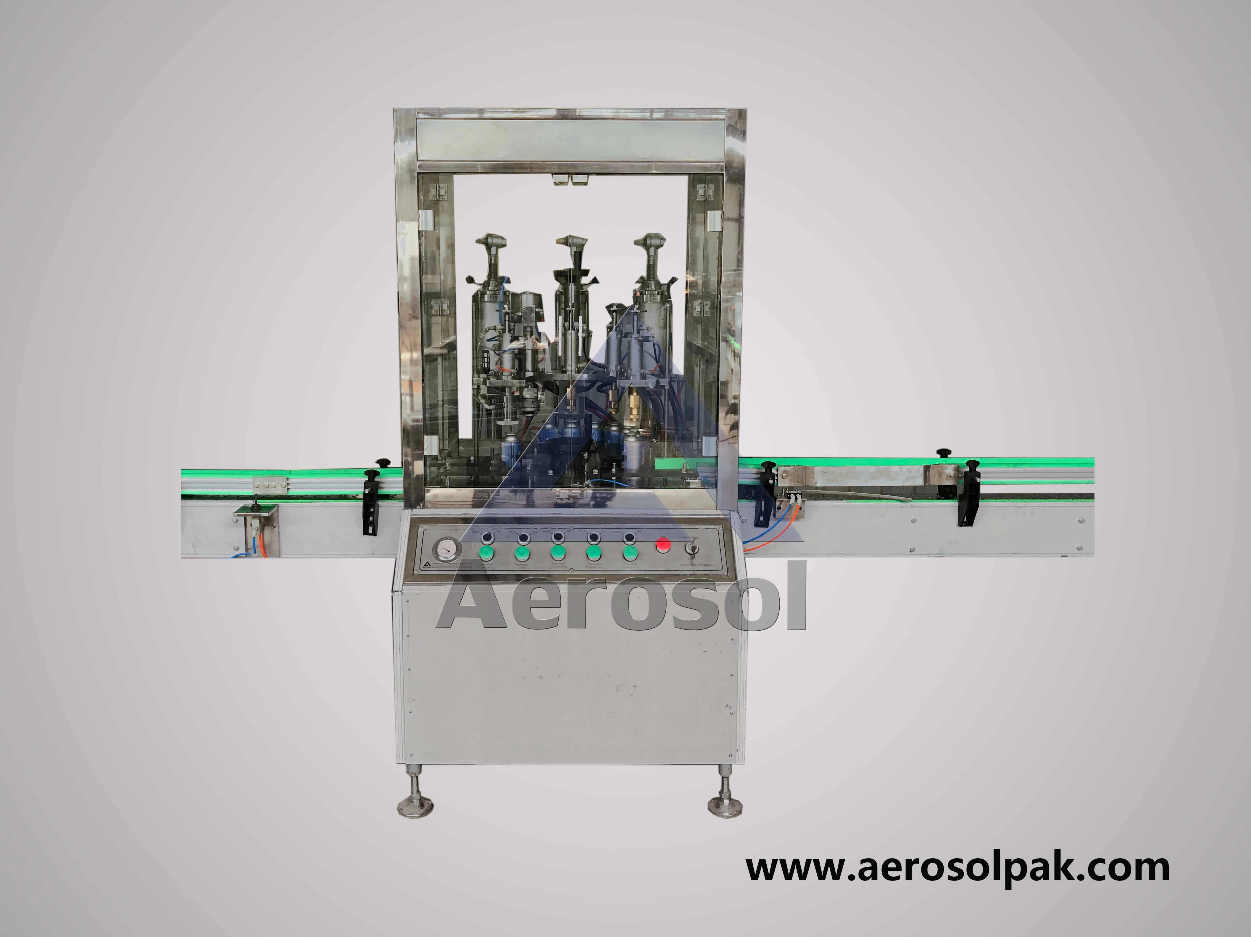 AG-50 Automatic Gas Cartridge Aerosol Filling Machine
