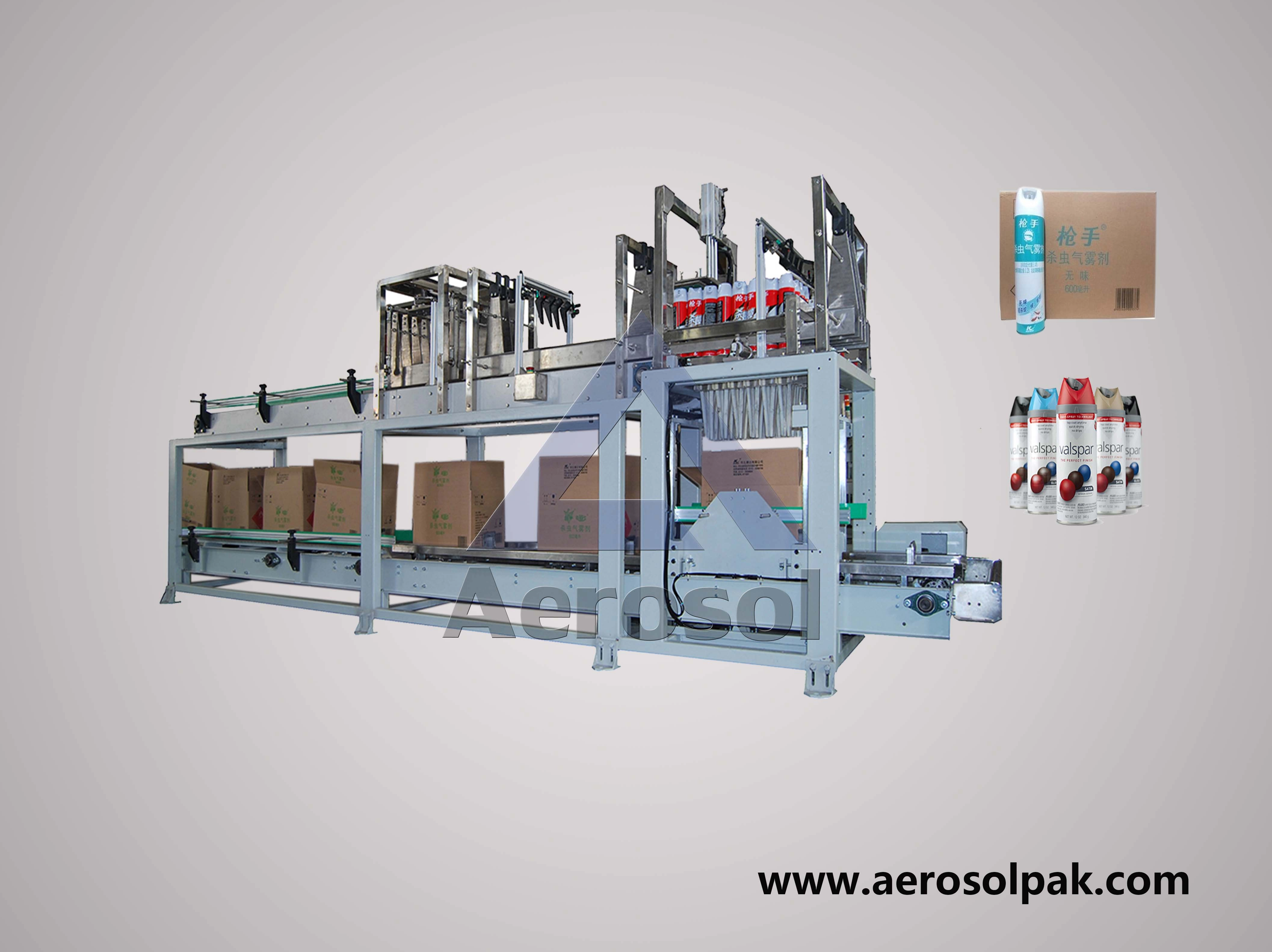 Case Packing Machine For Aerosol Cans