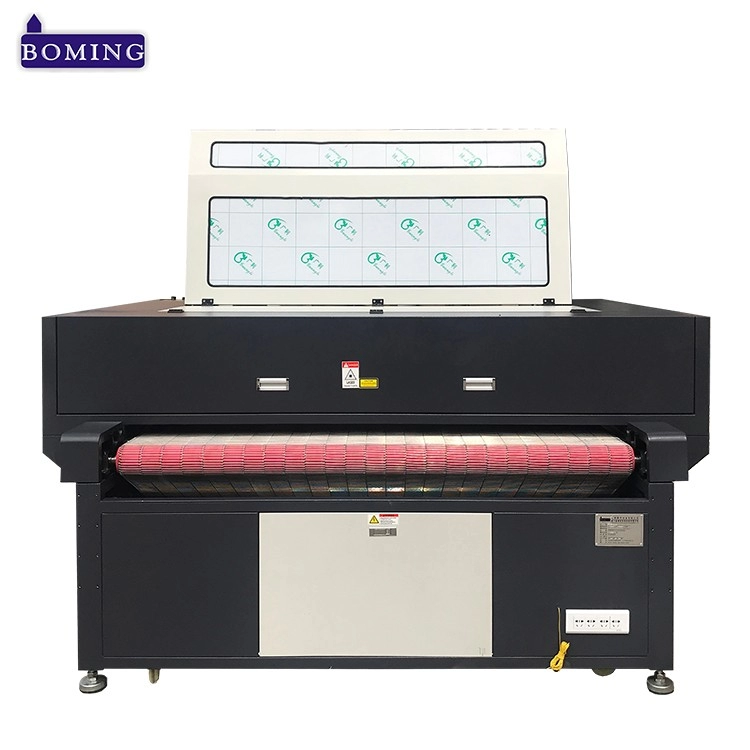 Dual head automatic feeding laser cutter with camera