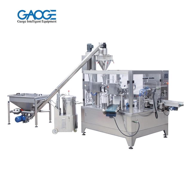 Premade Pouch Rotary Fill and Seal Powder Packaging Machine