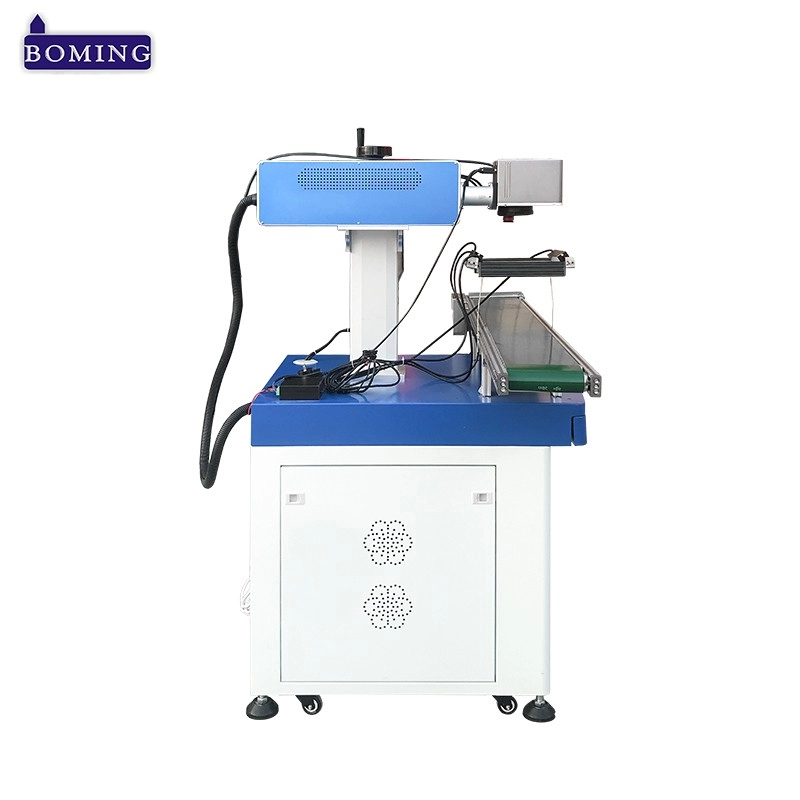 50w CCD camera co2 laser marking machine with conveyor