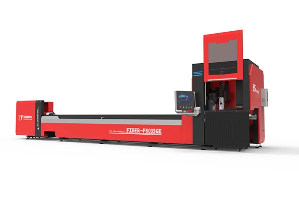 Fiber Laser Tube Cutting Machine  for processing Large Diameter Carton Steel Tube Thick Wall