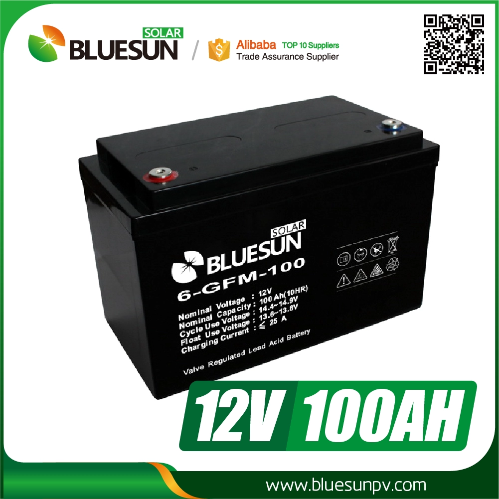 Bluesun portable Solar System using Solar Battery deep cycle lead acid 12v 100ah Solar Battery