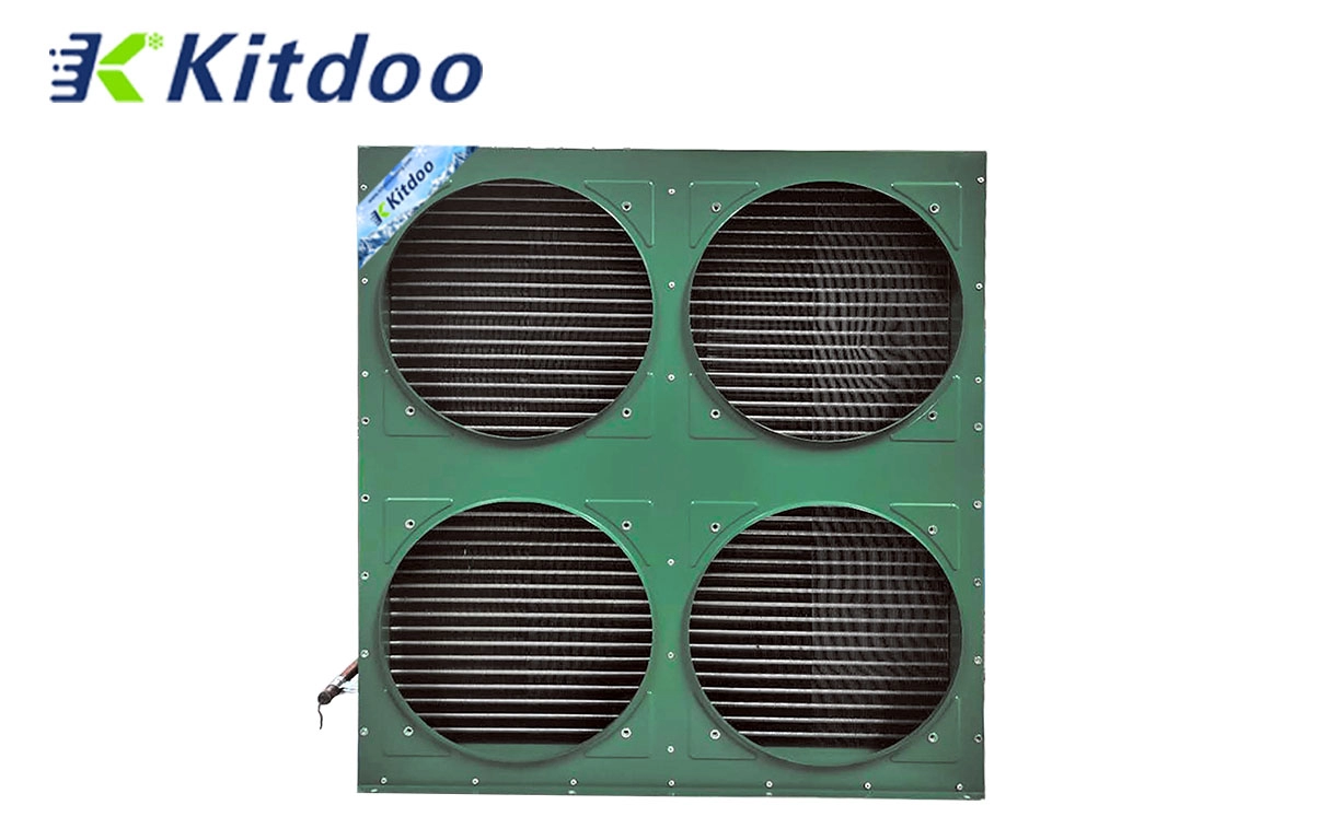 Four fans refrigeration air cooling bitzer color condensers