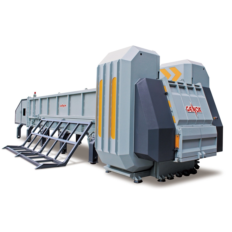 J Series Four Shaft  Shredder for Pipe Containers or Rolled Materials