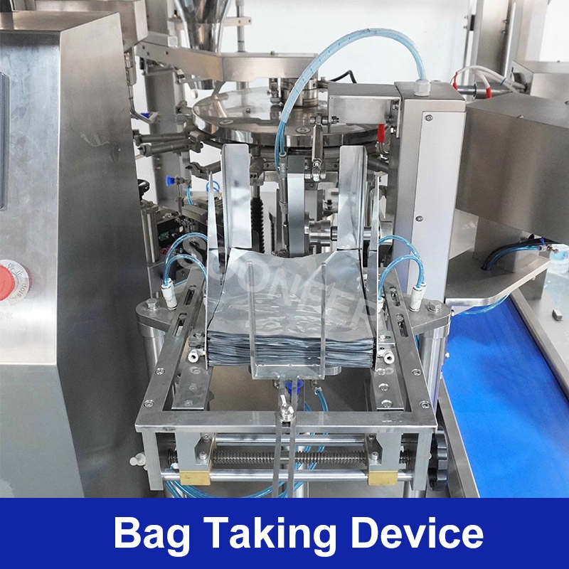 Fully automatic stand zipper doypack pouch bean dry fruit peanut cashew nuts packing machine