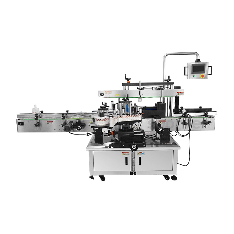 Automatic double side sticker labeling machine