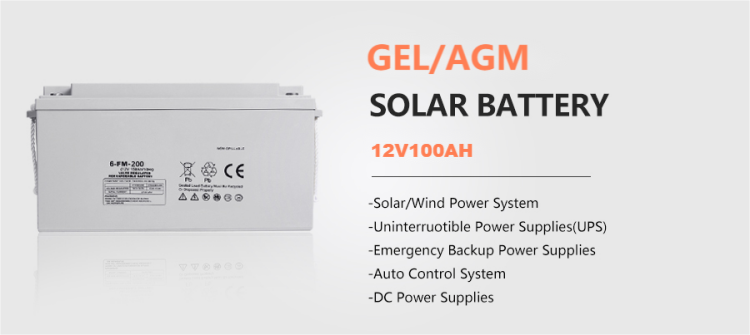 AGM Solar Energy Storage Batteries supplier