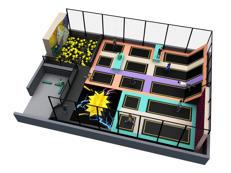 Attractive Indoor Fun Trampoline Park For Kids And Adults