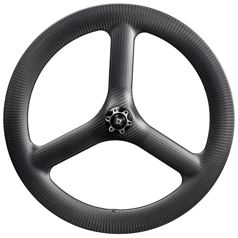 Carbon Tri Spoke Wheel 20 Inch 451 Folding Ride Carbon Wheelset Disc Brake 25mm Wide 48mmDeep