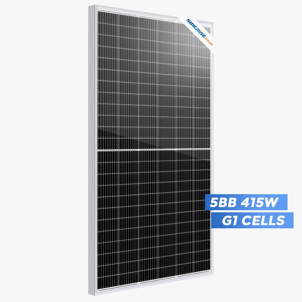 158.75mm 9BB Half cell Mono 415 Watt Solar Panel Price