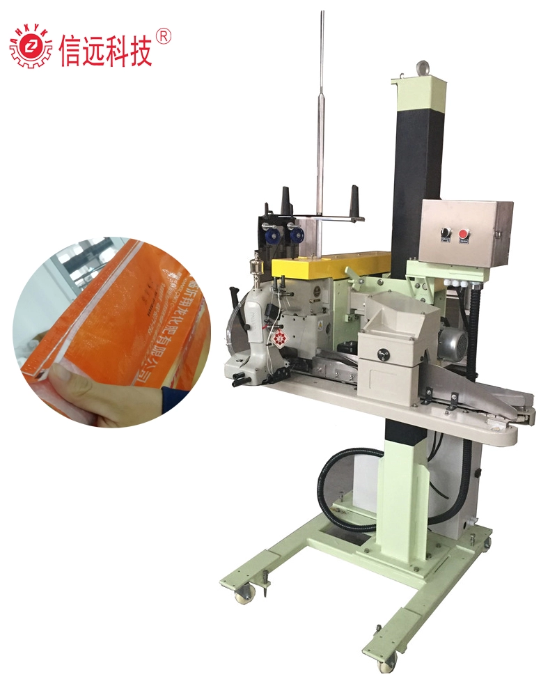 High speed woven/paper bag thread sewing machine for packaging line