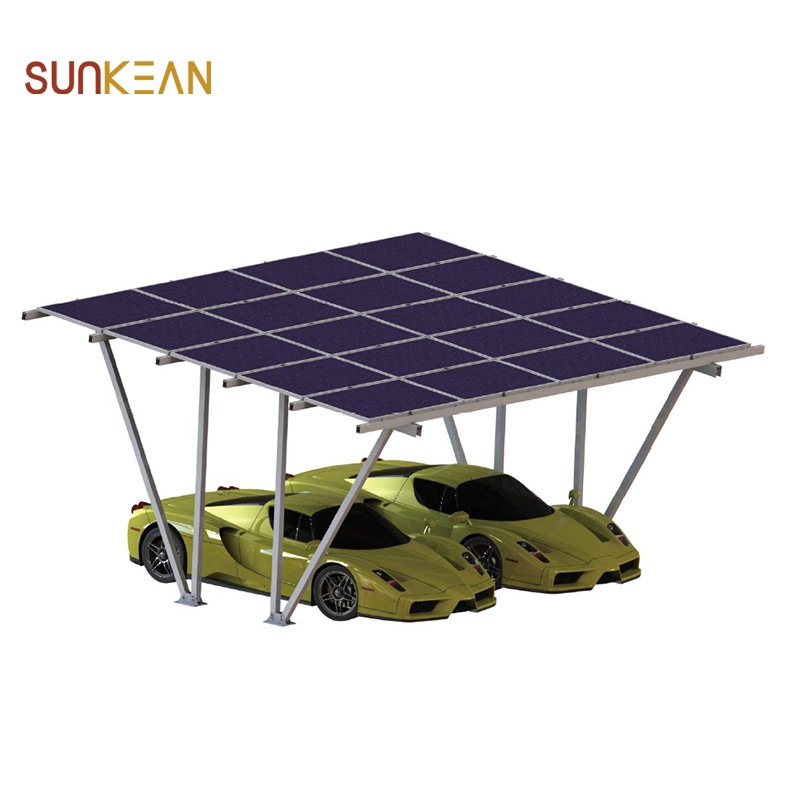 Solar Panel Mounting Brackets Solar Carport Installation for Solar Car Parking Shed