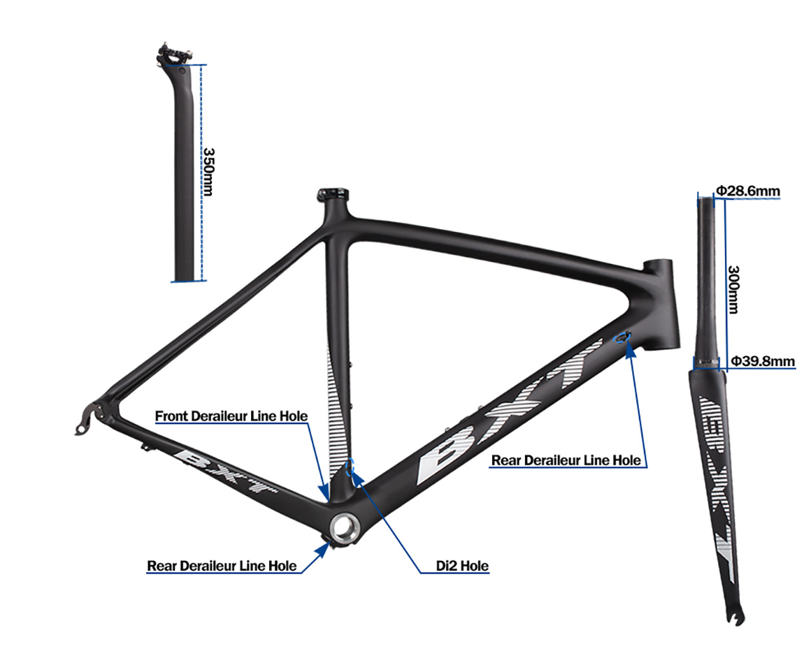 di2 carbon fiber road bicycle frame