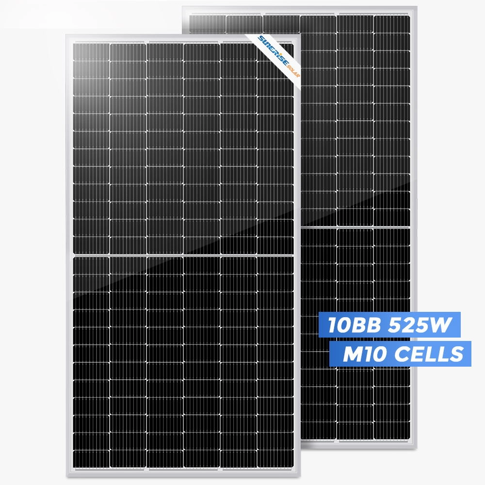 High Efficiency Low LID 525 Watt Solar Panel with Half-cut Technology