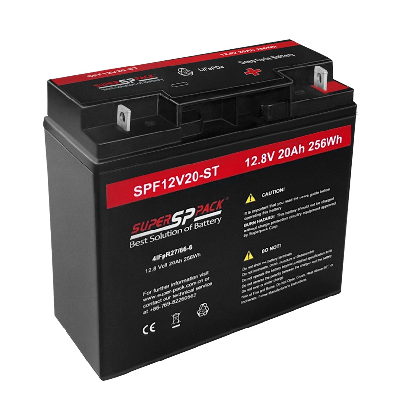 SPF12.8V 20Ah Lithium Iron Phosphate (LiFePO4) Rechargeable Lithium Battery