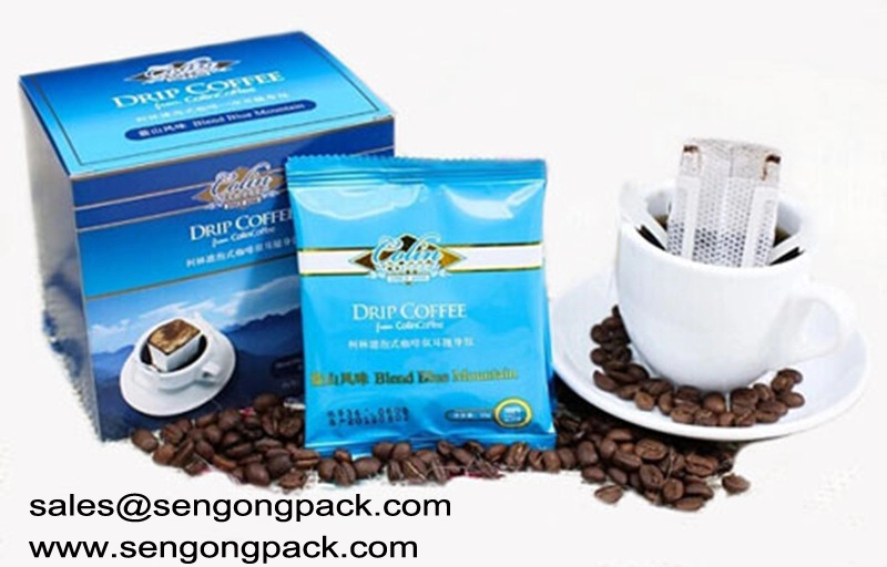 Ultrasonic Canephora/Robusta Drip Caffee  Bag Packing Machine with Outer Envelop