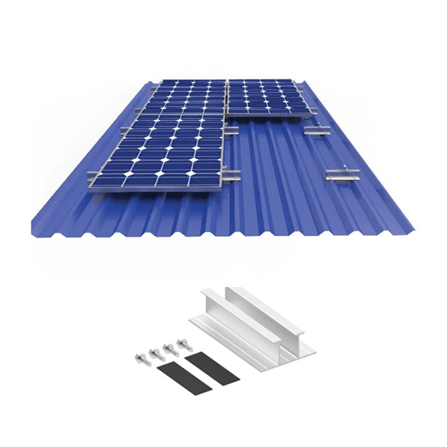 Metal Trapezoidal Roof Solar Panel Rails Brackets
