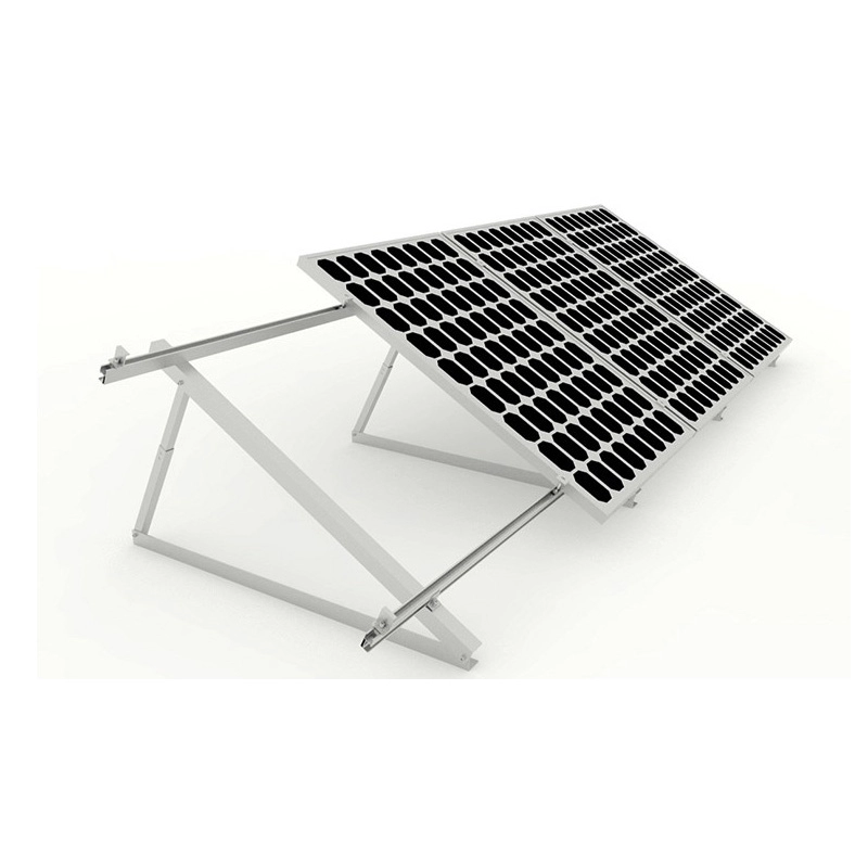 Triangle solar mounting system for flat and metal roof