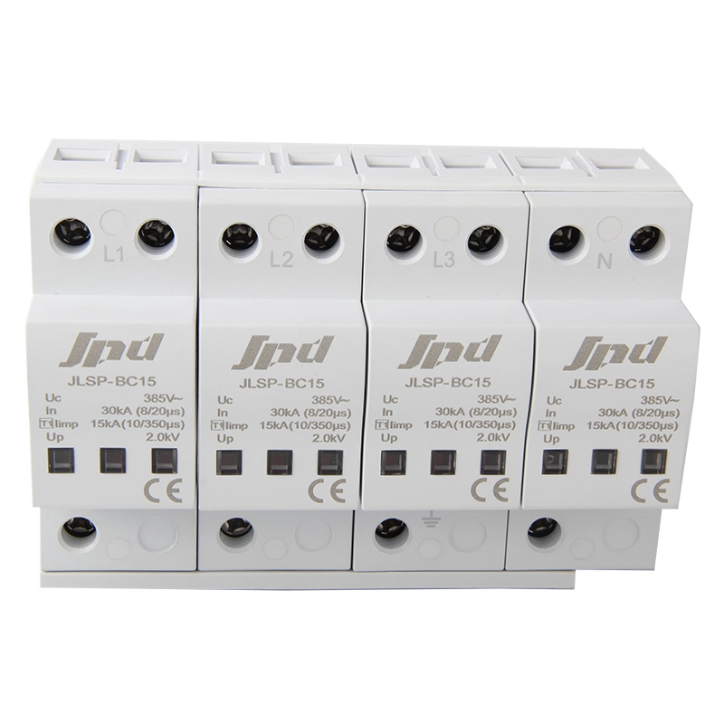Jinli type 1 ac surge protector device 4poles JLSP-BC15/4P