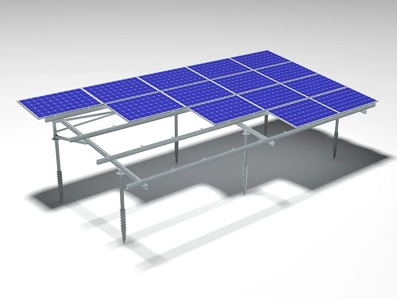 Ground mounted solar structure