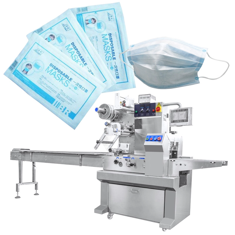 Multi-function Factory flow automatic respirator Packaging Machine Face Mask Packing Machine