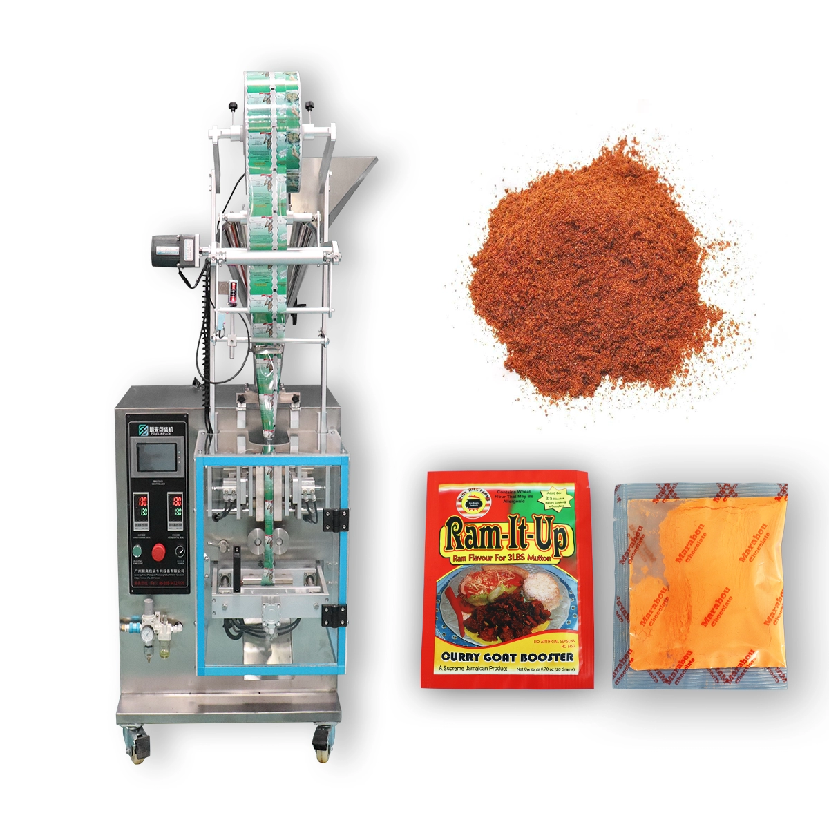 Super-Efficient 1-100g Spice Powder Packaging Machine