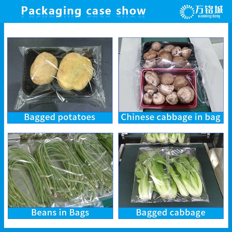 Economic broccoli packaging machine, cucumber and tomato tray packaging machine