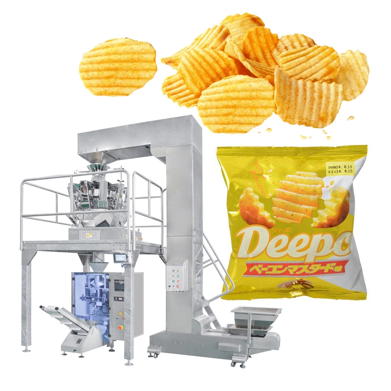 Automatic Induction Bag Length Puffed Food popcorns Potato Chip shrimp chips granule Packaging Machine