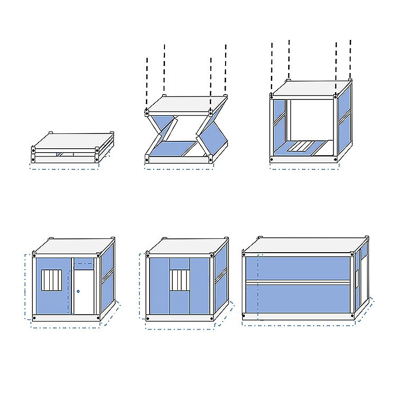 Easy Install Foldable Container Prefabricated Home