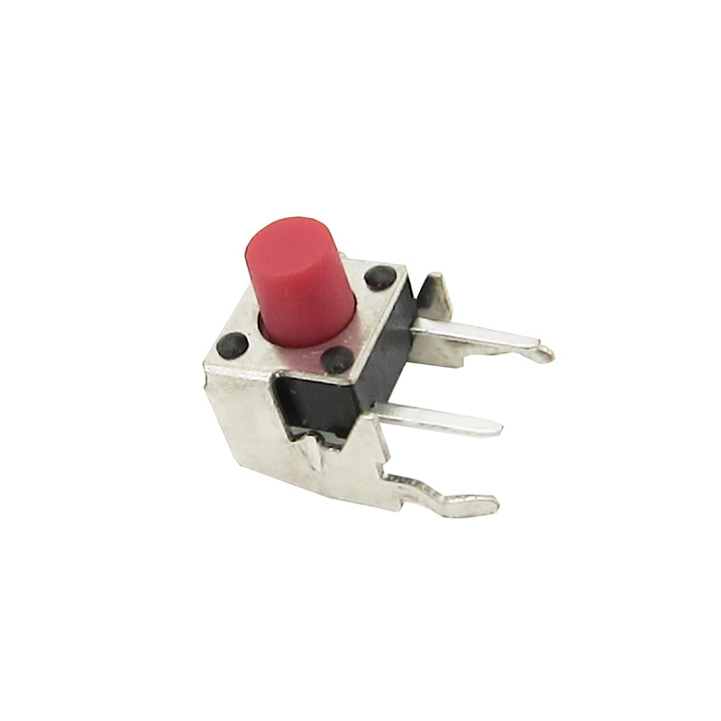 12V Red Knob Right Angle Tactile Switch