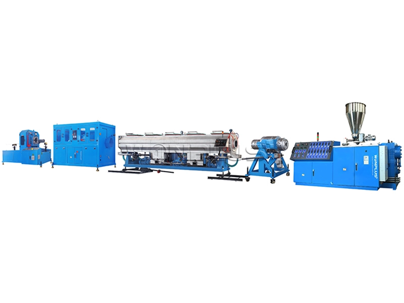 Singl outlet PVC pipe extrusion line