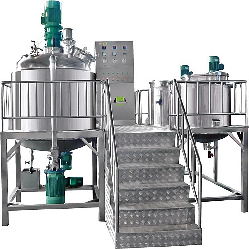 Vacuum mixing tank emulsifying machine homogenizer for cream