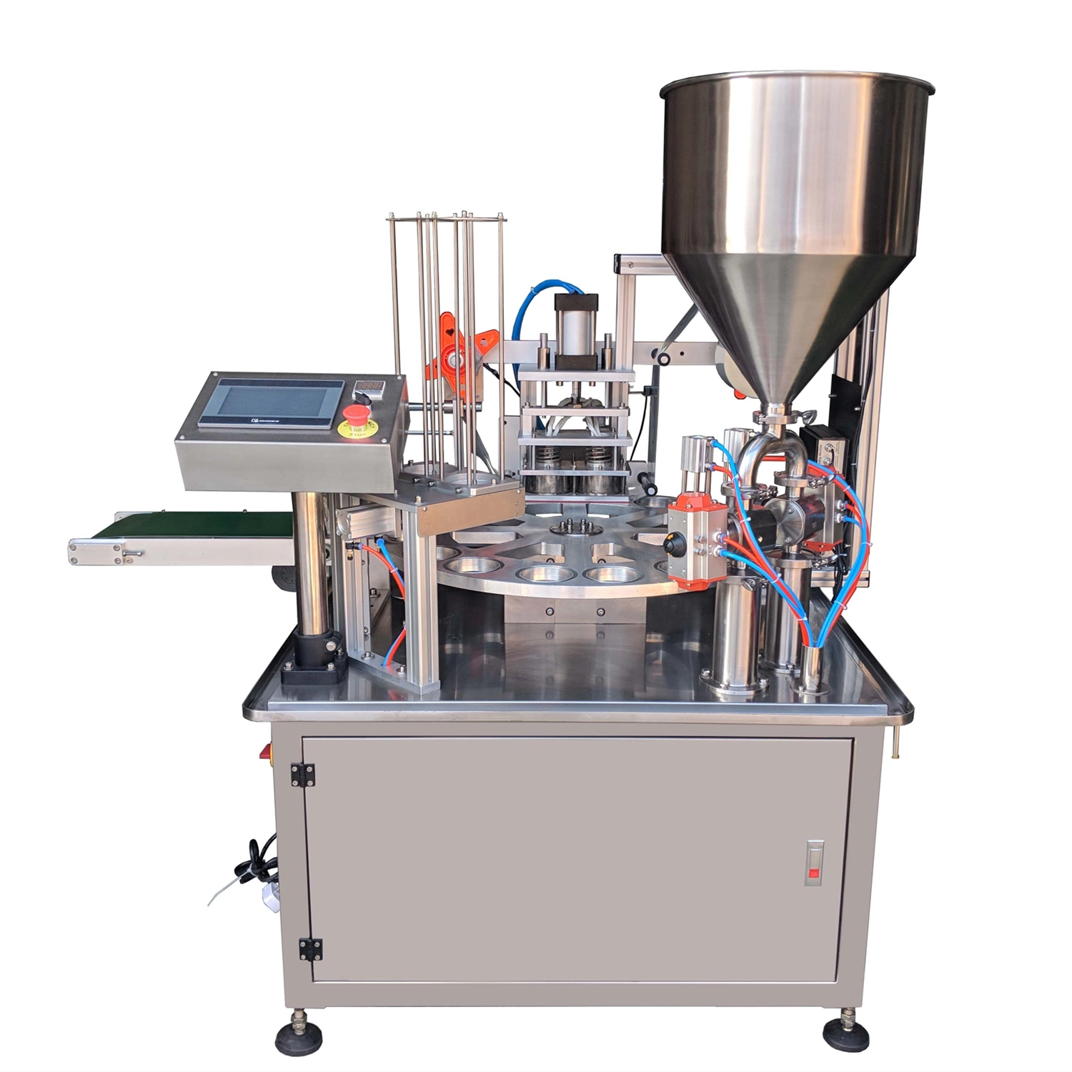 Rotary Cup Filling and Sealing machine for yogurt water cup